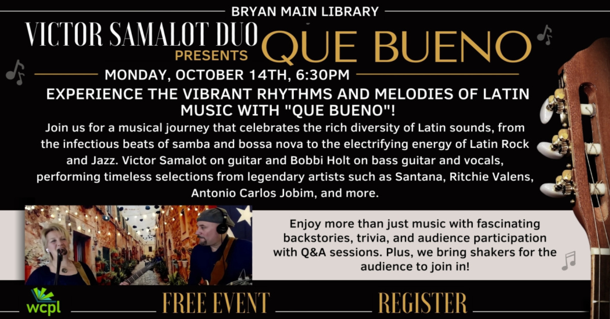 Victor Samalot Duo Presents “Que Bueno”